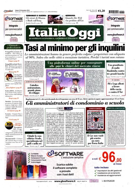 Italia oggi : quotidiano di economia finanza e politica